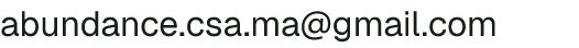 Email address for Abundance Family Farm