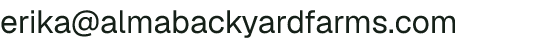 Email address for Alma Backyard Farms