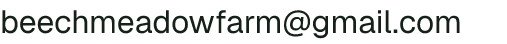 Email address for Beech Meadow Farm