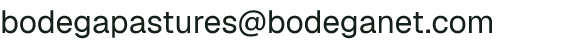Email address for Bodega Pastures Sheep