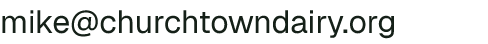 Email address for Church Town Dairy
