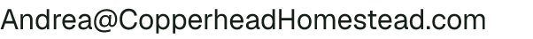 Email address for Copperhead Homestead