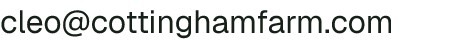 Email address for Cottingham Farm