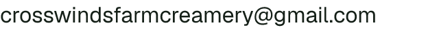 Email address for Crosswinds Farm & Creamery