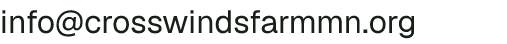 Email address for Crosswinds Farm