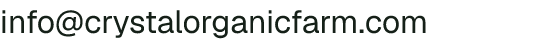 Email address for Crystal Organic Farm