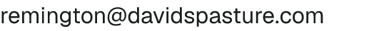 Email address for David's Pasture