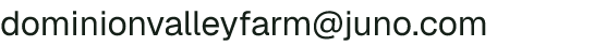 Email address for Dominion Valley Farm