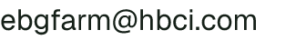 Email address for Earth-Be-Glad Farm