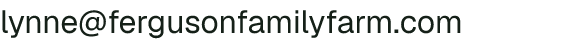 Email address for Ferguson Family Farm
