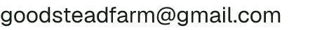 Email address for Good Stead Farm