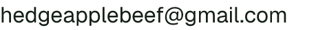Email address for Hedgeapple Farm