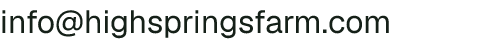 Email address for High Springs Farm