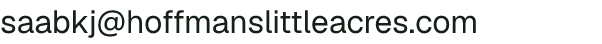 Email address for Hoffman's Little Acres
