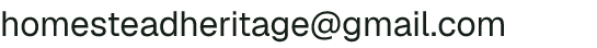 Email address for Homestead Heritage