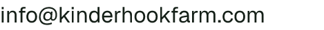 Email address for Kinderhook Farm