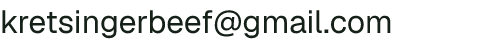 Email address for Kretsinger Beef (KW Farms)