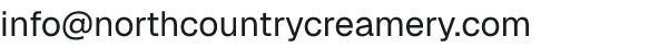 Email address for North Country Creamery