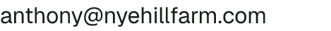 Email address for Nye Hill Farm