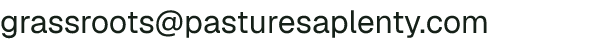 Email address for Pastures A' Plenty