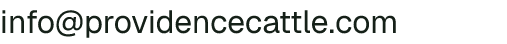 Email address for Providence Cattle Company