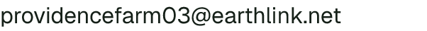 Email address for Providence Farm
