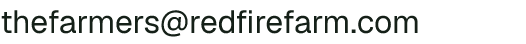 Email address for Red Fire Farm