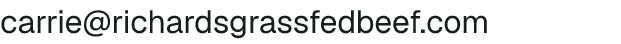 Email address for Richards Grassfed Beef