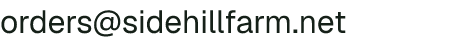 Email address for Sidehill Farm