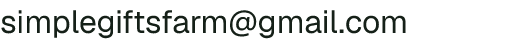 Email address for Simple Gifts Farm