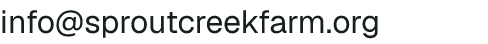 Email address for Sprout Creek Farm