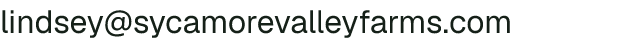 Email address for Sycamore Valley Farms