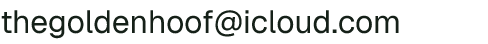 Email address for The Golden Hoof
