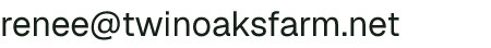 Email address for Twin Oaks Farm