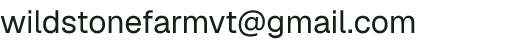 Email address for Wildstone Farm