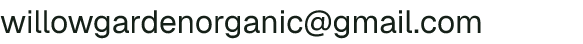 Email address for Willow Garden